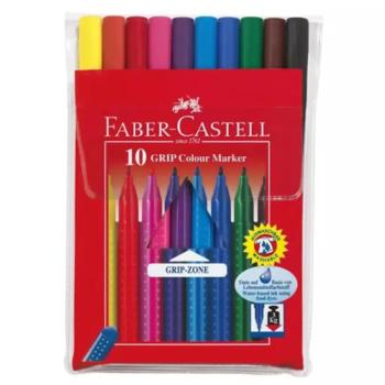 Grip színes kimosható filctoll 10db-os szett - Faber-Castell kép