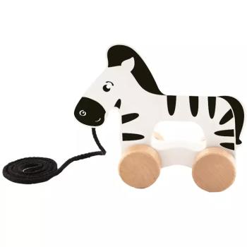 Guruló zebra fa húzós játék - Trefl kép