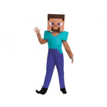 Gyerek jelmez - Minecraft Steve Méret - gyermek: S: 110 cm