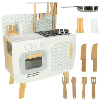 Gyerek konyha fa MDF LULILO RETRO kiegészítők 73cm kép