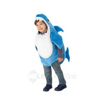 Gyermek jelmez a legkisebbek számára - Kék Daddy Shark Méret - babáknak: 6 - 12 hónap