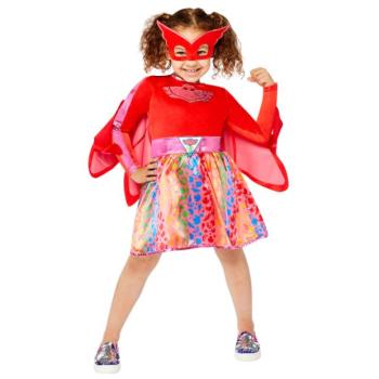 Gyermek jelmez - PJ Mask Owlette szivárványos ruha Méret - gyermek: M: 128 cm kép