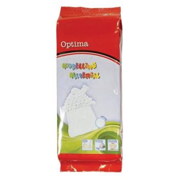 Gyurma OPTIMA modellező gyurma fehér 1000 g kép