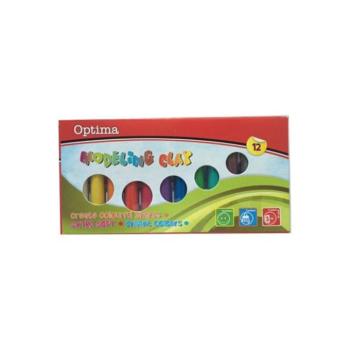 Gyurma OPTIMA színes 200 g 12 darabos kép
