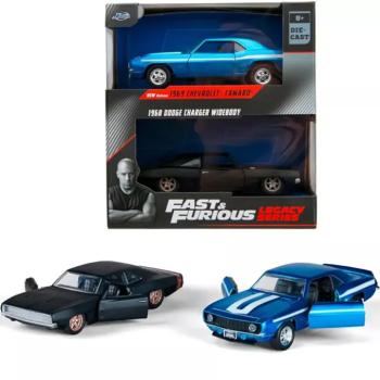 Halálos iramban: 1969 Chevrolet Camaro és 1968 Dodge Charger Widebody 2db-os csomag 1/32 méretarány - Jada Toys kép