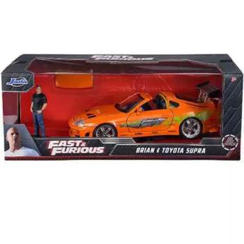 Halálos iramban: Brian figura és Toyota Supra autómodell 1/24 - Simba Toys kép