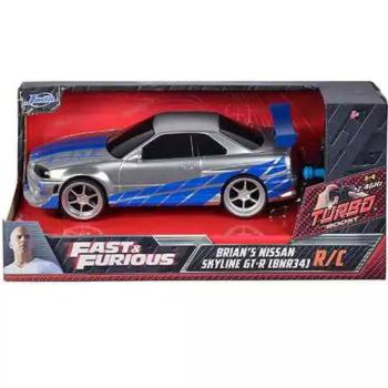 Halálos iramban: RC Brian's Nissan Skyline GT-R (BNR35) távirányítós autó 1/24 - Simba Toys kép