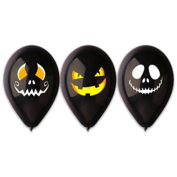 Halloween 3 darabos lufi - ijesztő arcok kép