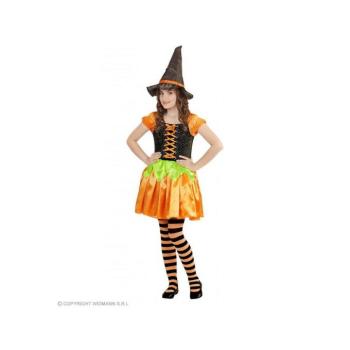 Halloween boszi lány jelmez 140-es méretben kép