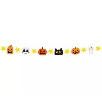 Halloween mintás papírgirland - 250 cm, színes kép