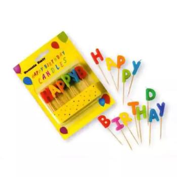 Happy Birthday betűgyertya kép
