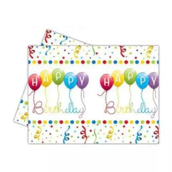 Happy Birthday műanyag asztalterítő 120x180cm-es kép