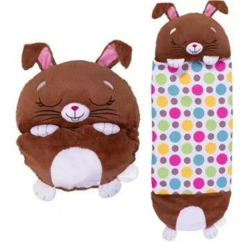 Happy Nappers: 2 az 1-ben hálózsák és párna - Beeples, a barna nyuszi - 137 cm kép