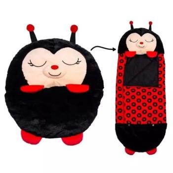 Happy Nappers: 2 az 1-ben hálózsák és párna - Katica - 137 cm kép