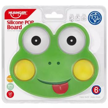 Happy World: Pop it! Nyugtató béka pajti készségfejlesztő bébijáték kép