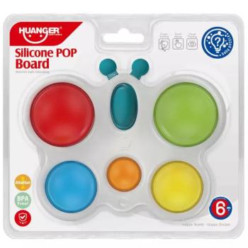 Happy World: Pop it! Nyugtató pillangó pajti készségfejlesztő bébijáték kép