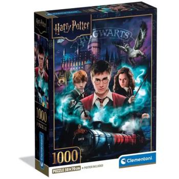 Harry Potter - A mágia útja 1000 db-os puzzle poszterrel - Clementoni kép