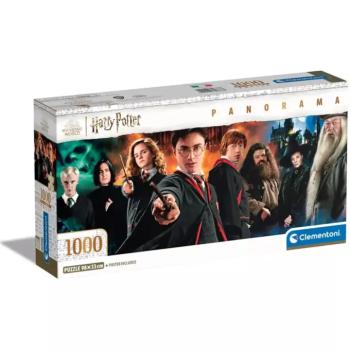 Harry Potter - A varázsvilág harcosai 1000 db-os panoráma puzzle poszterrel - Clementoni kép