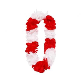 Hawaii koszorú fehér-piros kép