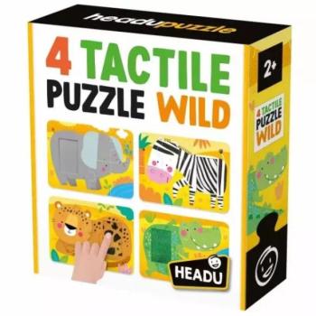 Headu: Taktilis fejlesztő puzzle - Vadállatok kép