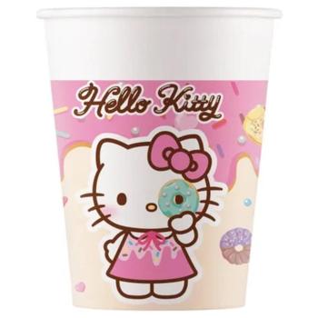 Hello Kitty és Kuromi papír pohár 8db-os szett 200ml kép