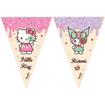 Hello Kitty és Kuromi party banner 200cm kép
