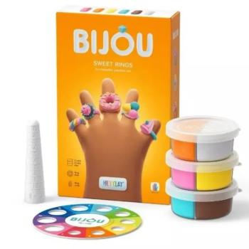 Hey Clay: Bijou édes gyűrűk kreatív levegőre száradó gyurma szett kép