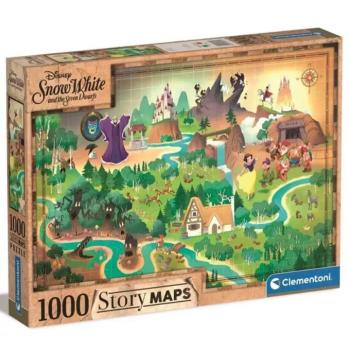 Hófehérke történet térképe 1000db-os puzzle - Clementoni