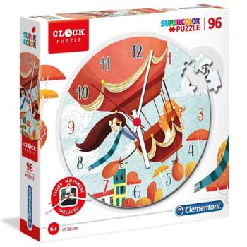 Hőlégballon a szélben 96 db-os puzzle óra - Clementoni