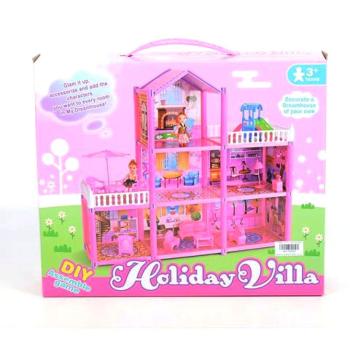 Holiday Villa építsd magad pink babaház játékszett kép