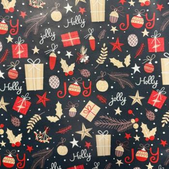 Holly Christmas csomagolópapír 200x70cm kép