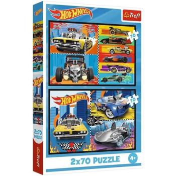 Hot Wheels - 2 x 70 db-os puzzle - Trefl