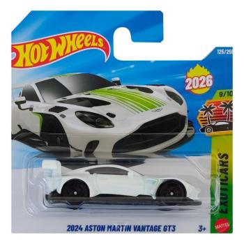 Hot Wheels: 2024 Aston Martin Vantage GT3 fehér kisautó 1/64 - Mattel kép
