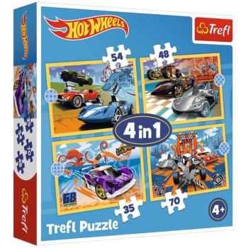 Hot Wheels 4 az 1-ben puzzle - Trefl kép
