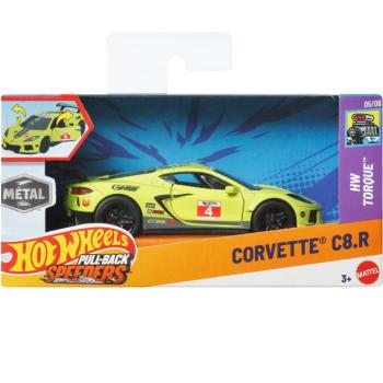 Hot Wheels: Corvette C8.R felhúzható kisautó 1/43 - Mattel kép