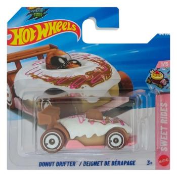 Hot Wheels: Donut Drifter fehér kisautó 1/64 - Mattel kép