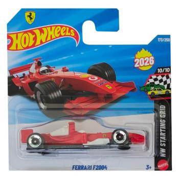 Hot Wheels: Ferrari F2004 kisautó 1/64 - Mattel kép
