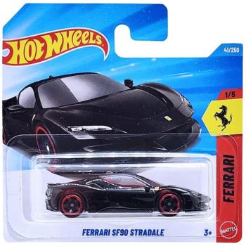Hot Wheels: Ferrari SF90 Stradale fekete kisautó 1/64 - Mattel kép