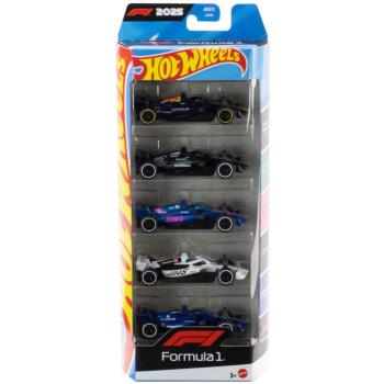 Hot Wheels: Forma-1 versenyautó 5 db-os kisautó szett 1/64 - Mattel kép