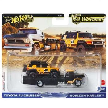 Hot Wheels: Horizon Hauler Prémium autószállító és Toyota FJ Cruiser kisautó 1/64 - Mattel kép