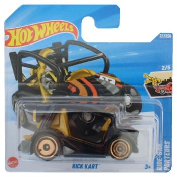 Hot Wheels: Kick Kart fekete kisautó 1/64 - Mattel kép