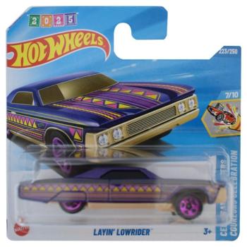 Hot Wheels: Layin' Lowrider lila kisautó 1/64 - Mattel kép