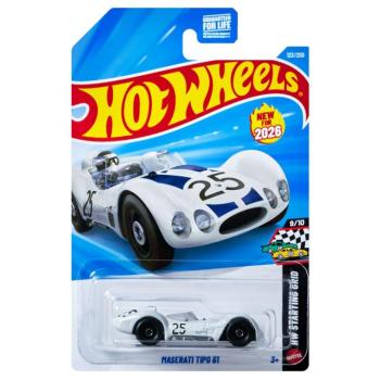 Hot Wheels: Maserati Tipo 61 kisautó 1/64 - Mattel kép
