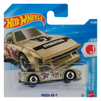 Hot Wheels: Mazda RX-7 arany kisautó 1/64 - Mattel kép