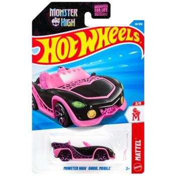 Hot Wheels: Monster High Ghoul Mobile fekete színű kisautó 1/64 - Mattel kép