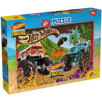 Hot Wheels Monster trucks 60db-os puzzle 50x35cm - Lisciani kép