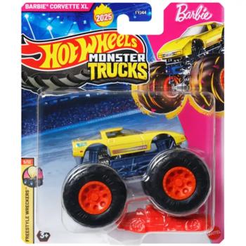 Hot Wheels Monster Trucks: Barbie Corvette XL kisautó 1/64 - Mattel kép