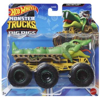 Hot Wheels Monster Trucks: Big Rigs Cage Rattler hatkerekű járgány 1:64 - Mattel kép