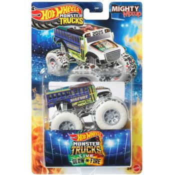Hot Wheels Monster Trucks: Glow-n-Fire Live kisautó 1/64 - Mattel