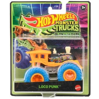 Hot Wheels Monster Trucks Loco Punk sötétben világító kisautó 1/64 - Mattel kép